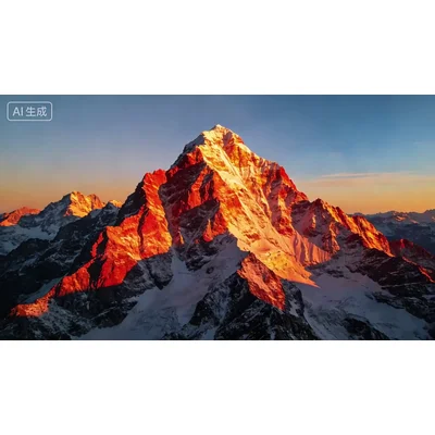 动态-日照金山环绕