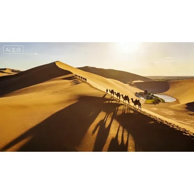 动态-沙漠骆驼队