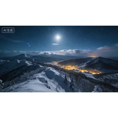 动态-北方雪景延时