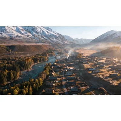 动态-禾木郊外宁静村落