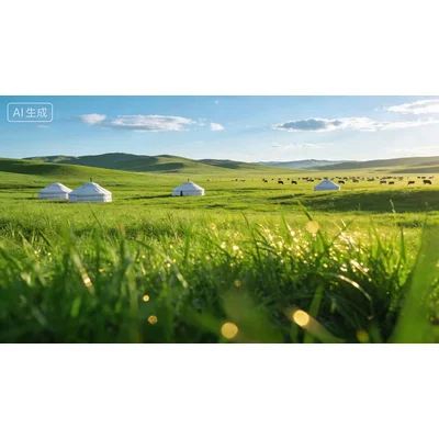 动态-草原蒙古包